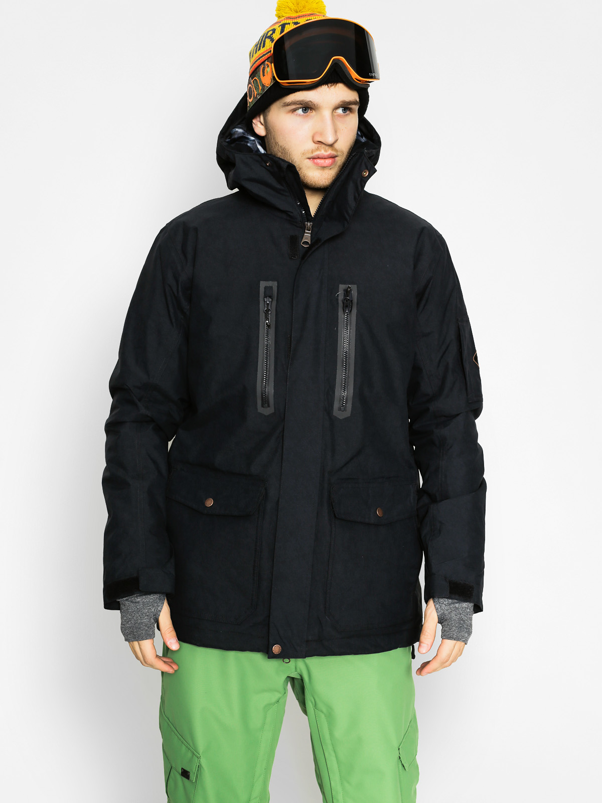 Pánská Quiksilver Snowboardová bunda Dark Stormy (black)