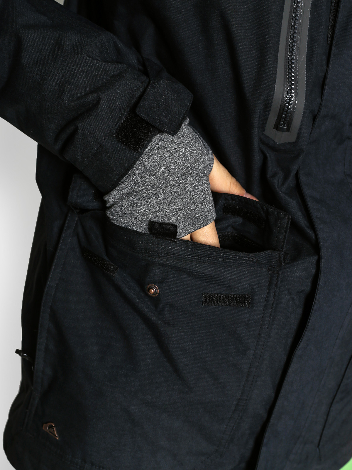 Pánská Quiksilver Snowboardová bunda Dark Stormy (black)