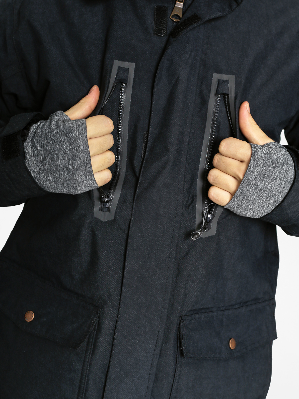 Pánská Quiksilver Snowboardová bunda Dark Stormy (black)