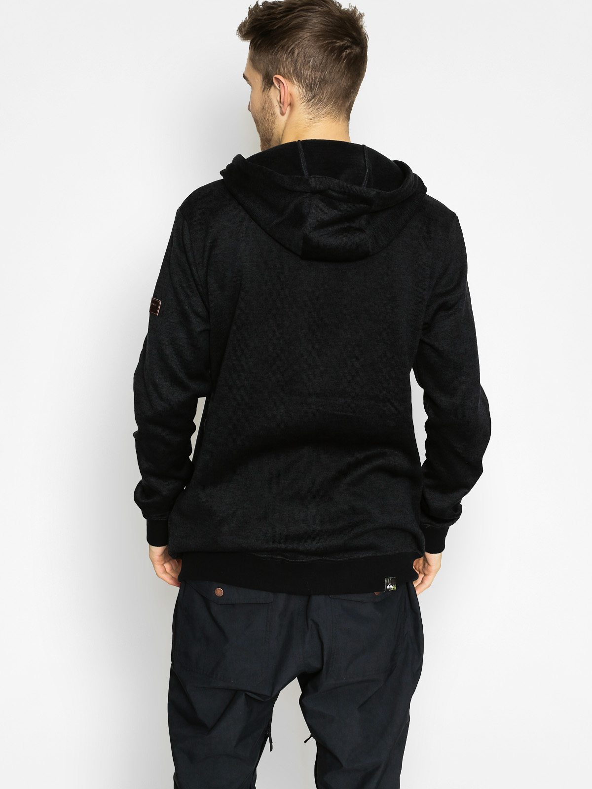 Mikina s kapucí Quiksilver Trapper ZHD (black)