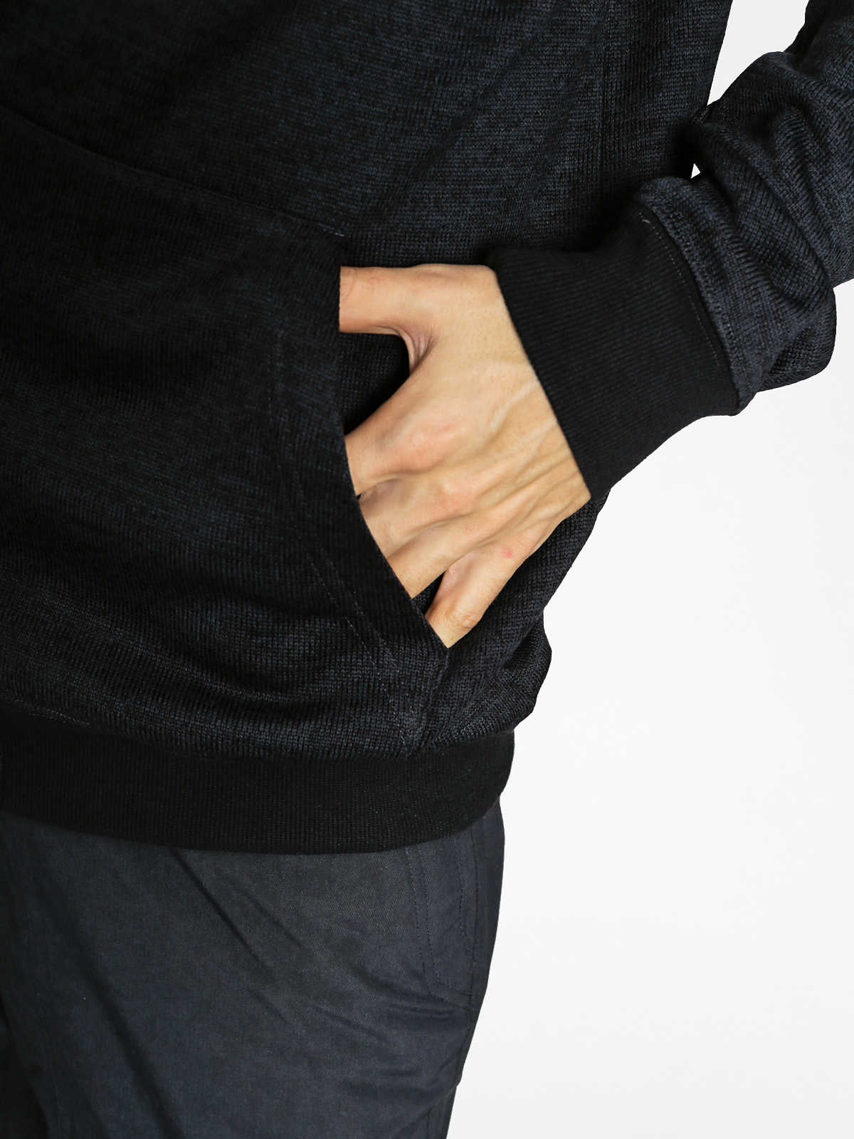 Mikina s kapucí Quiksilver Trapper ZHD (black)