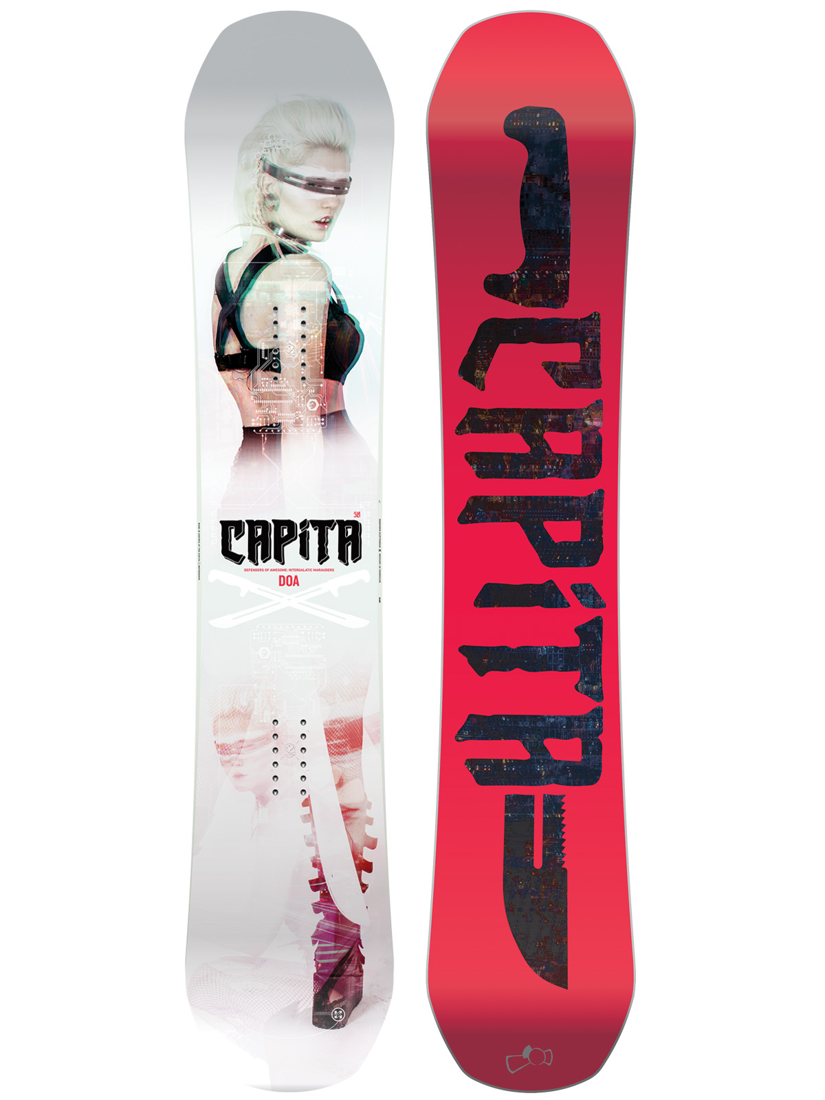 Pánská Snowboard Capita Defenders Of Awesome 150 (red black/white multi)