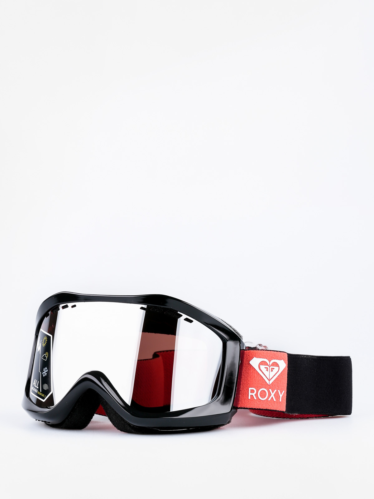 Roxy Brýle na snowboard Sunset Wmn (black/amber rose silver mirror)