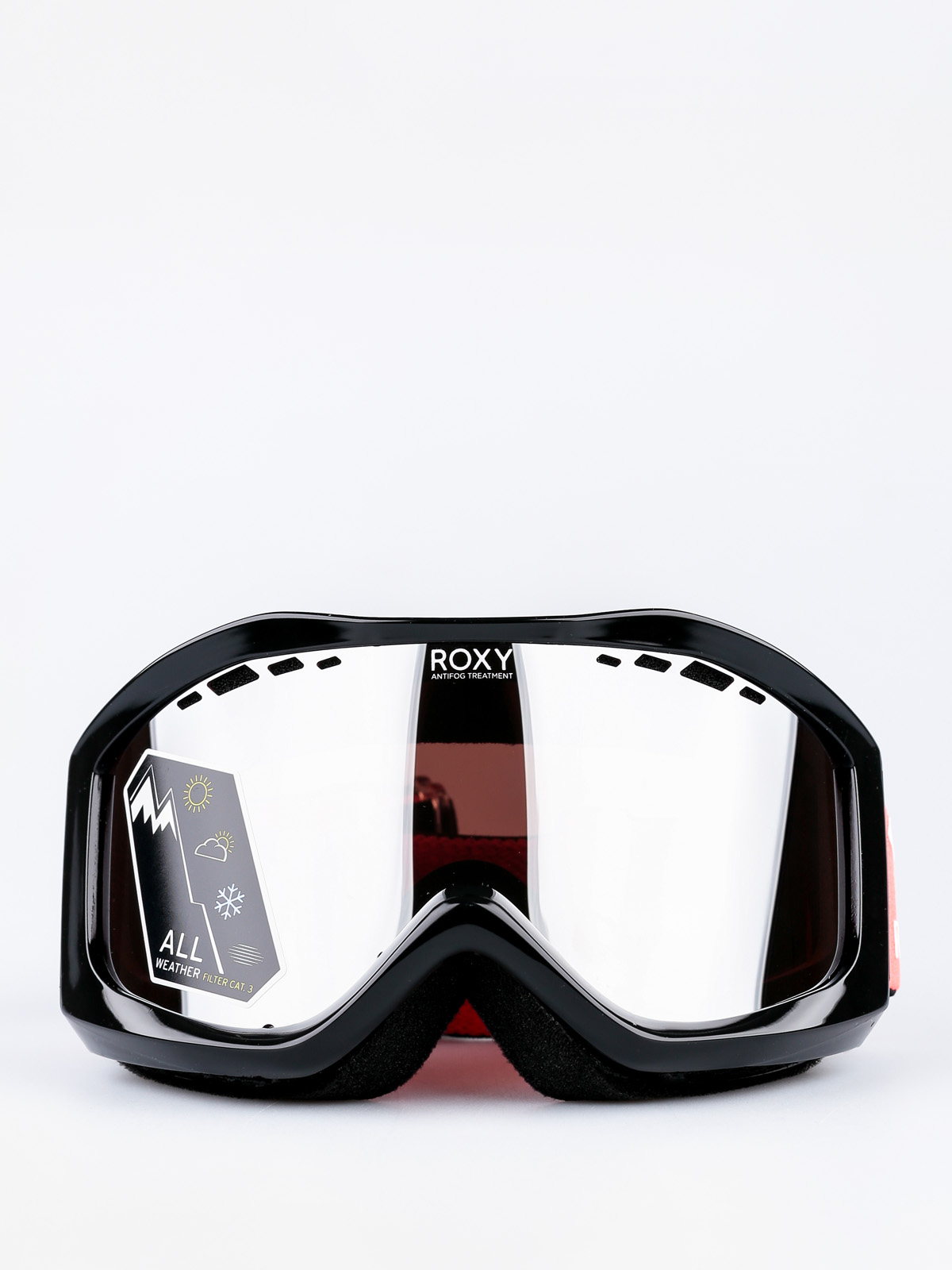 Roxy Brýle na snowboard Sunset Wmn (black/amber rose silver mirror)