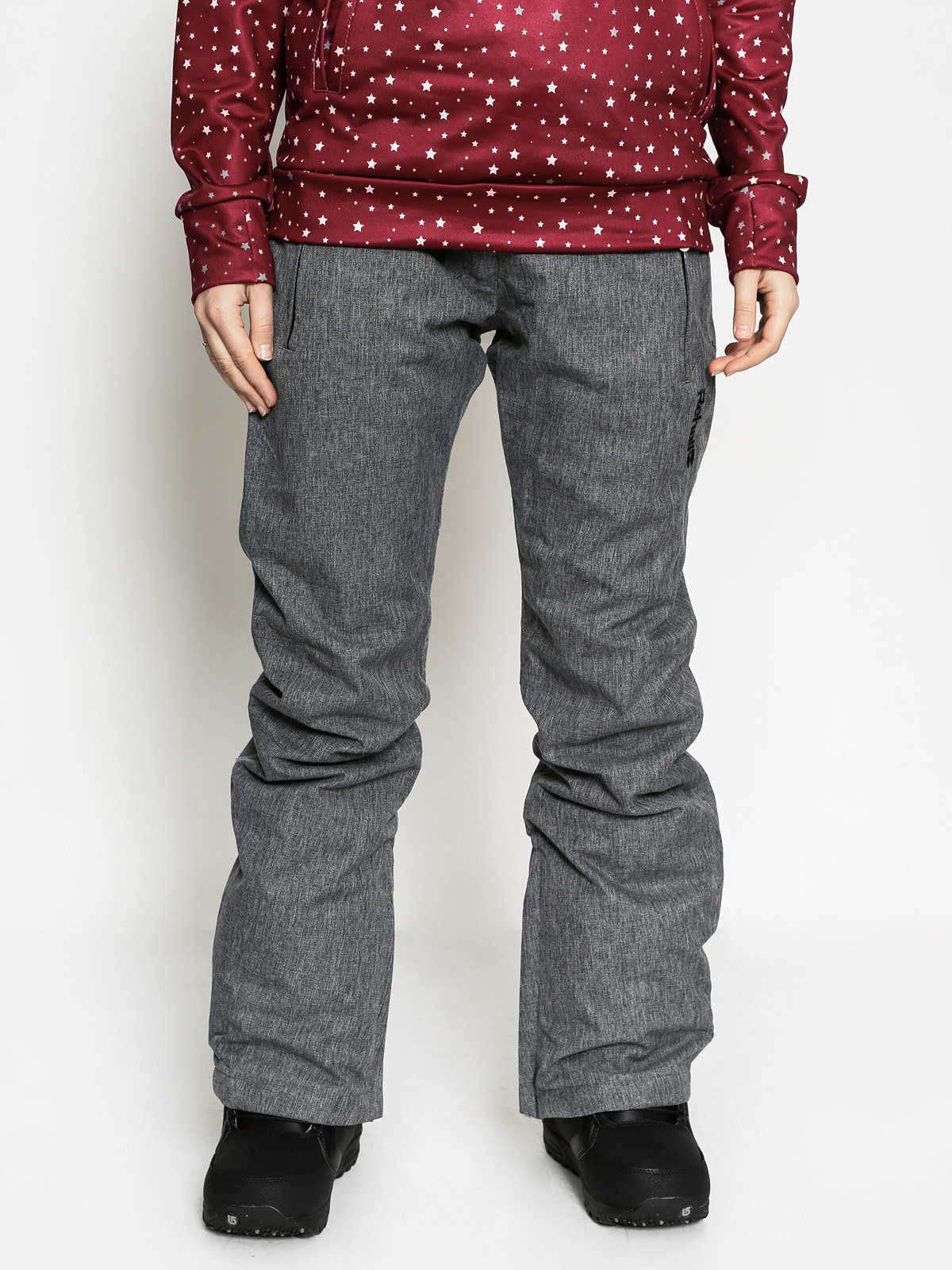 Dámské Snowboardové kalhoty  Rehall Fee (grey melange)