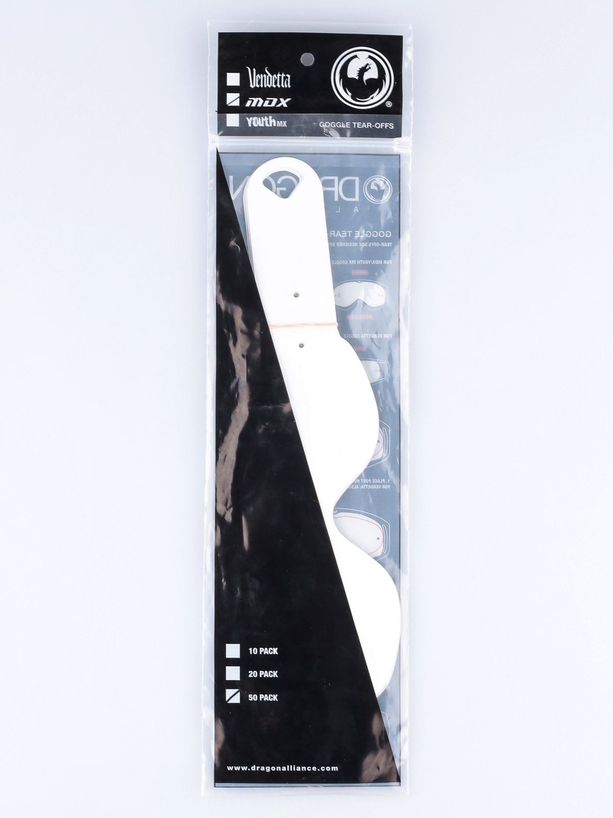 Dragon Sklo na brýle Zrywki  MDX (tear off 50 pack)