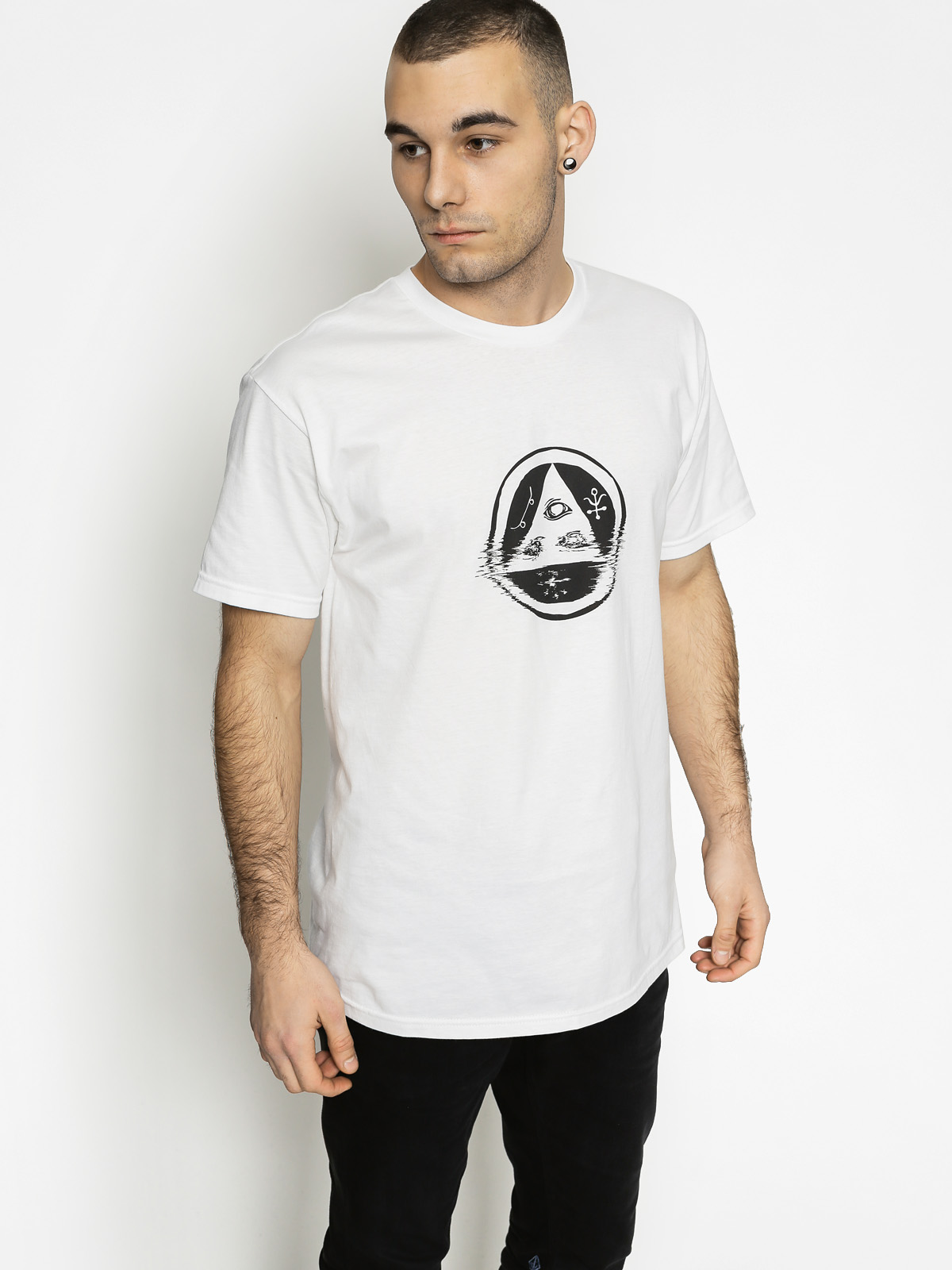 Tričko Welcome Tracking (white/black)