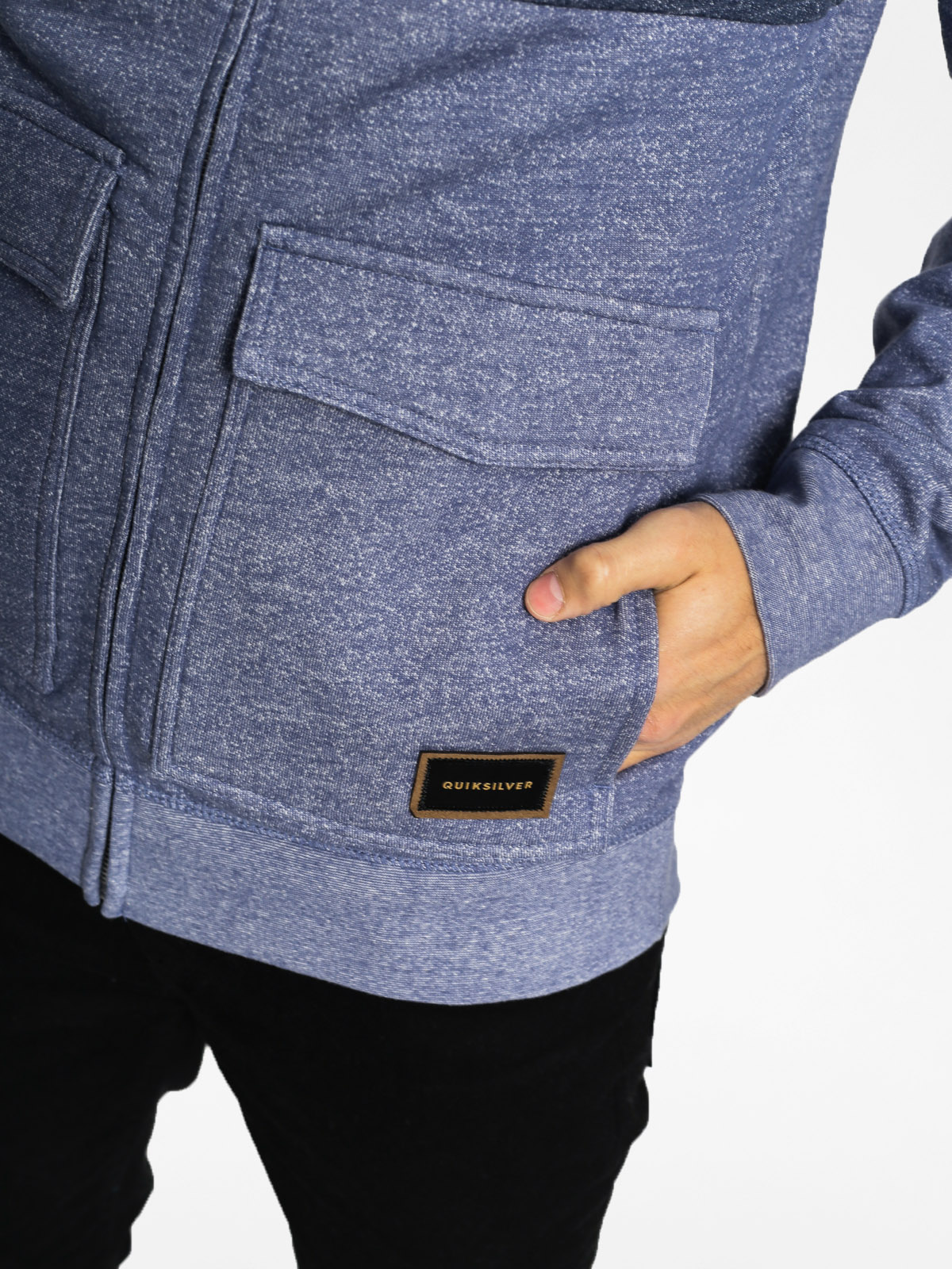 Quiksilver Mikina s kapucí Dark Voice ZHD (night shadow blue)