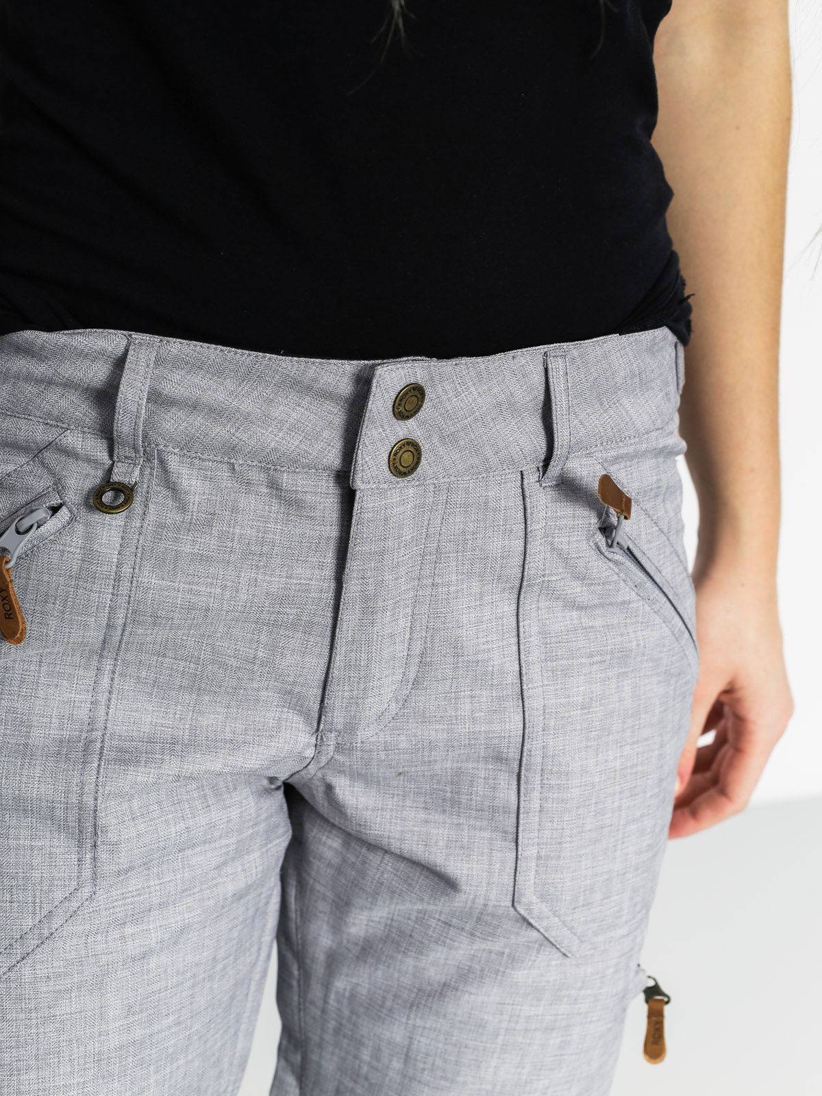 Dámské Roxy Snowboardové kalhoty Nadia (grey heather)