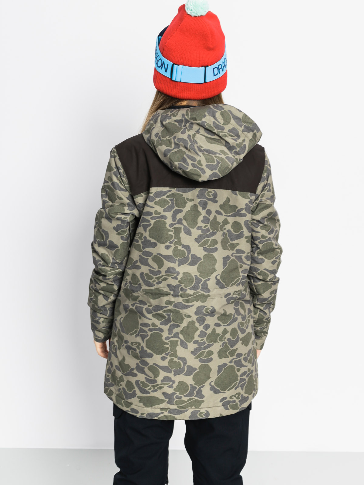 Dámská Snowboardová bunda Burton Fremont (petal camo/brn lthr)