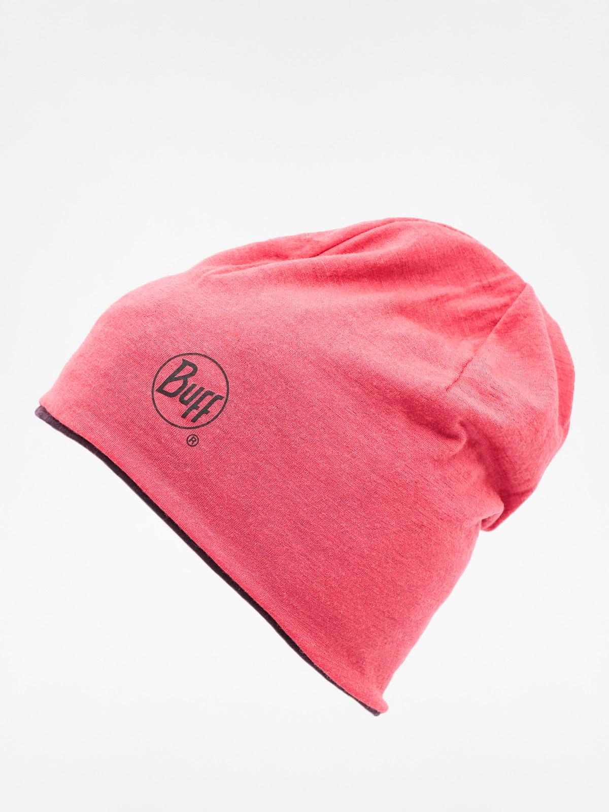 Čepice Buff Merino Wool Reversible (solid plum)