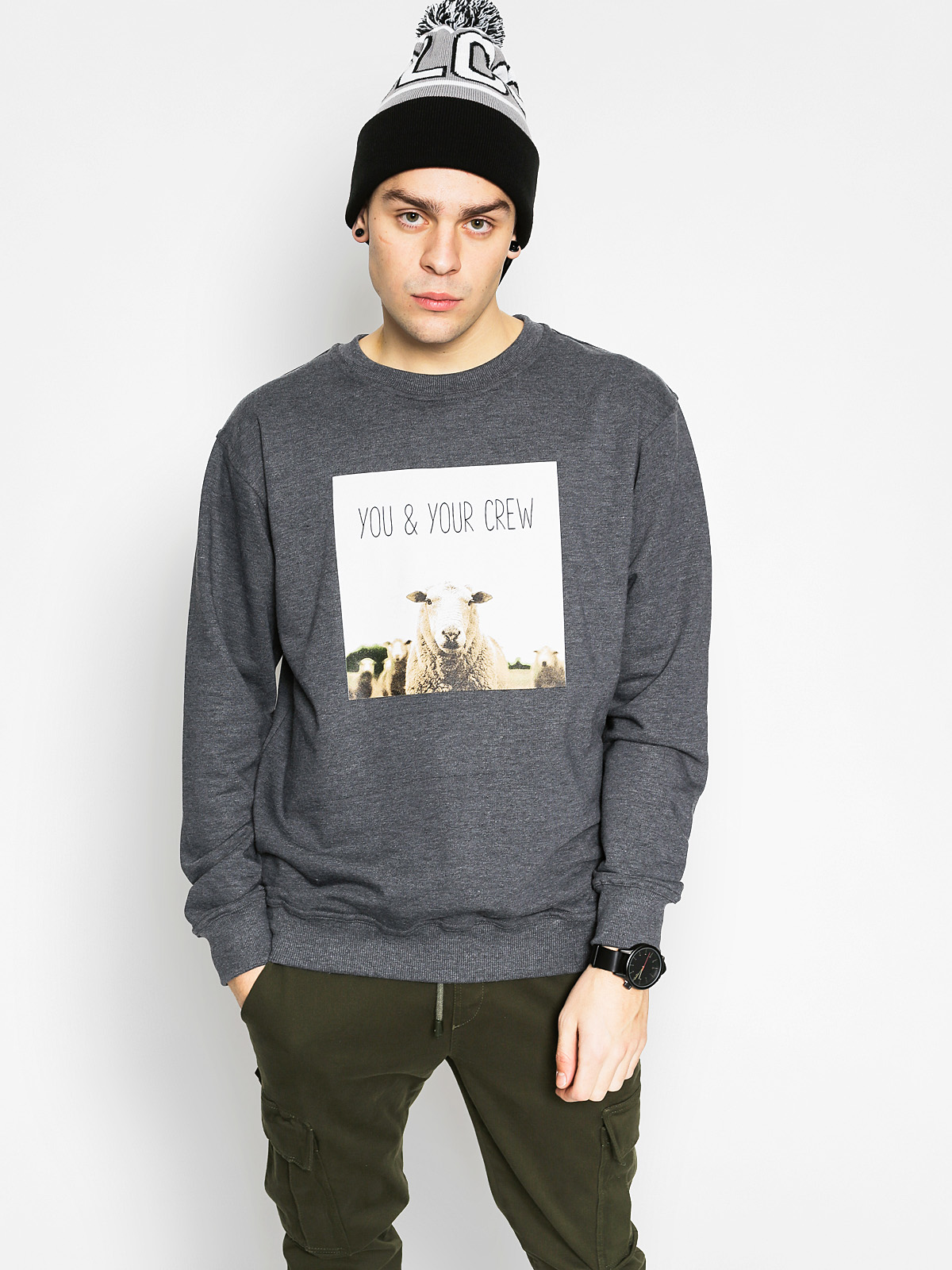 Mikina Diamante Wear You & Your (graphite)