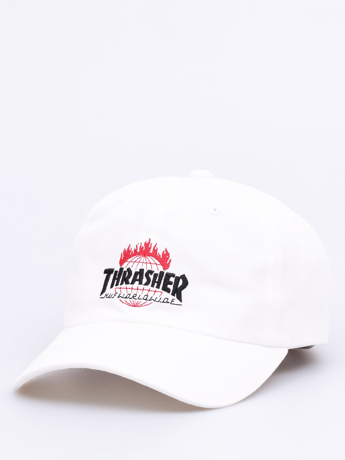 Kšiltovka  HUF Thrasher TDS Curve Visor 6 Panel ZD (white)