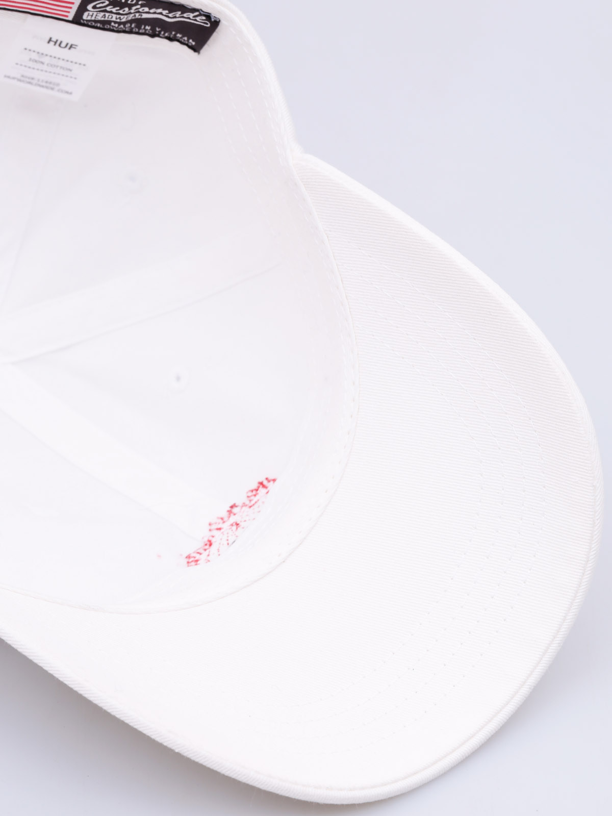 Kšiltovka  HUF Thrasher TDS Curve Visor 6 Panel ZD (white)