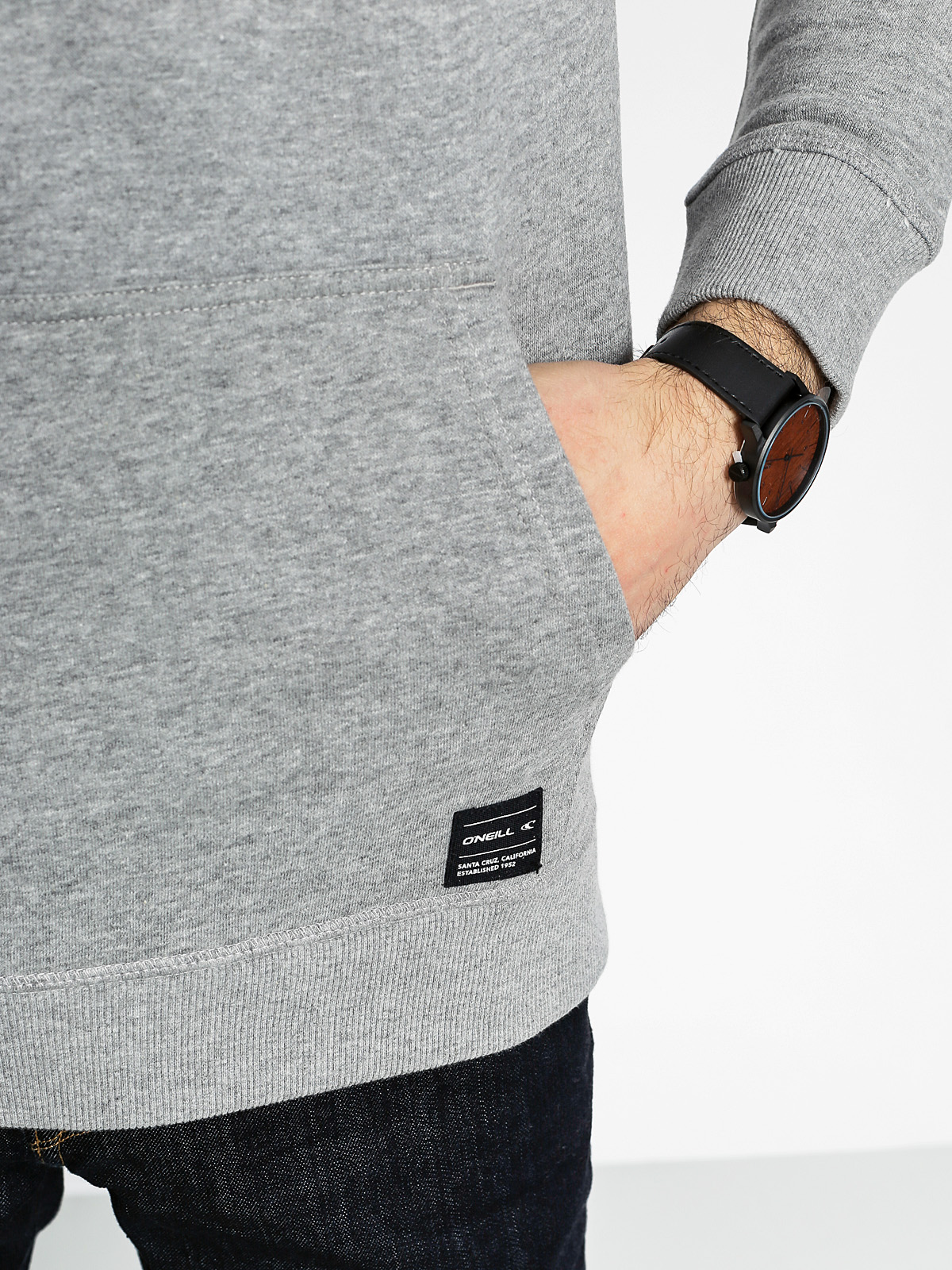 Mikina s kapucí O'Neill Jacks Base Graphic HD (silver melee)