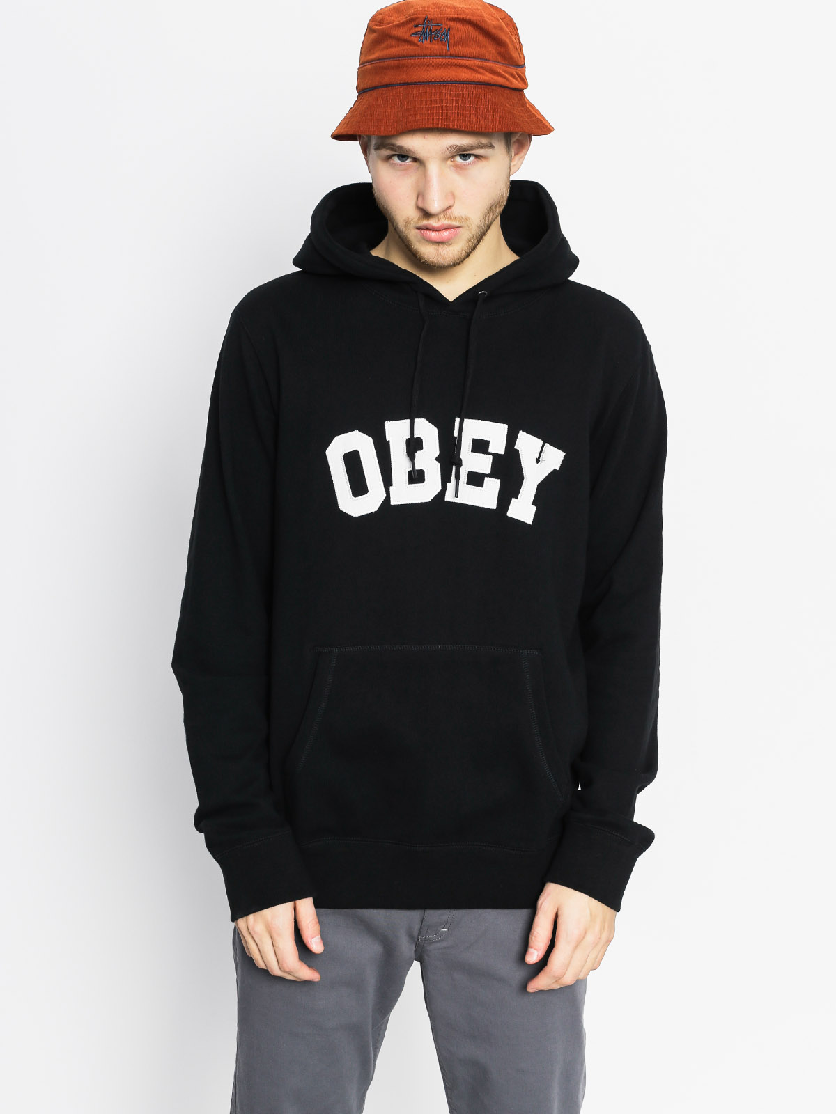 Mikina s kapucí OBEY Watson HD (black)