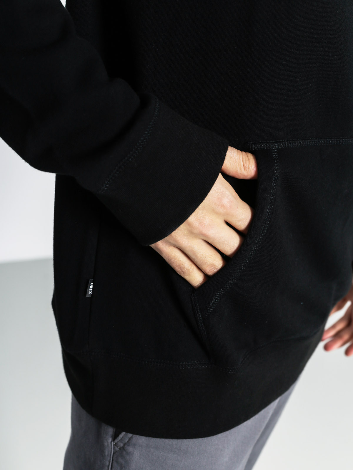 Mikina s kapucí OBEY Watson HD (black)