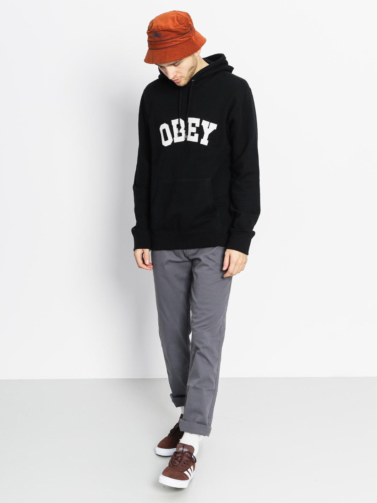 Mikina s kapucí OBEY Watson HD (black)