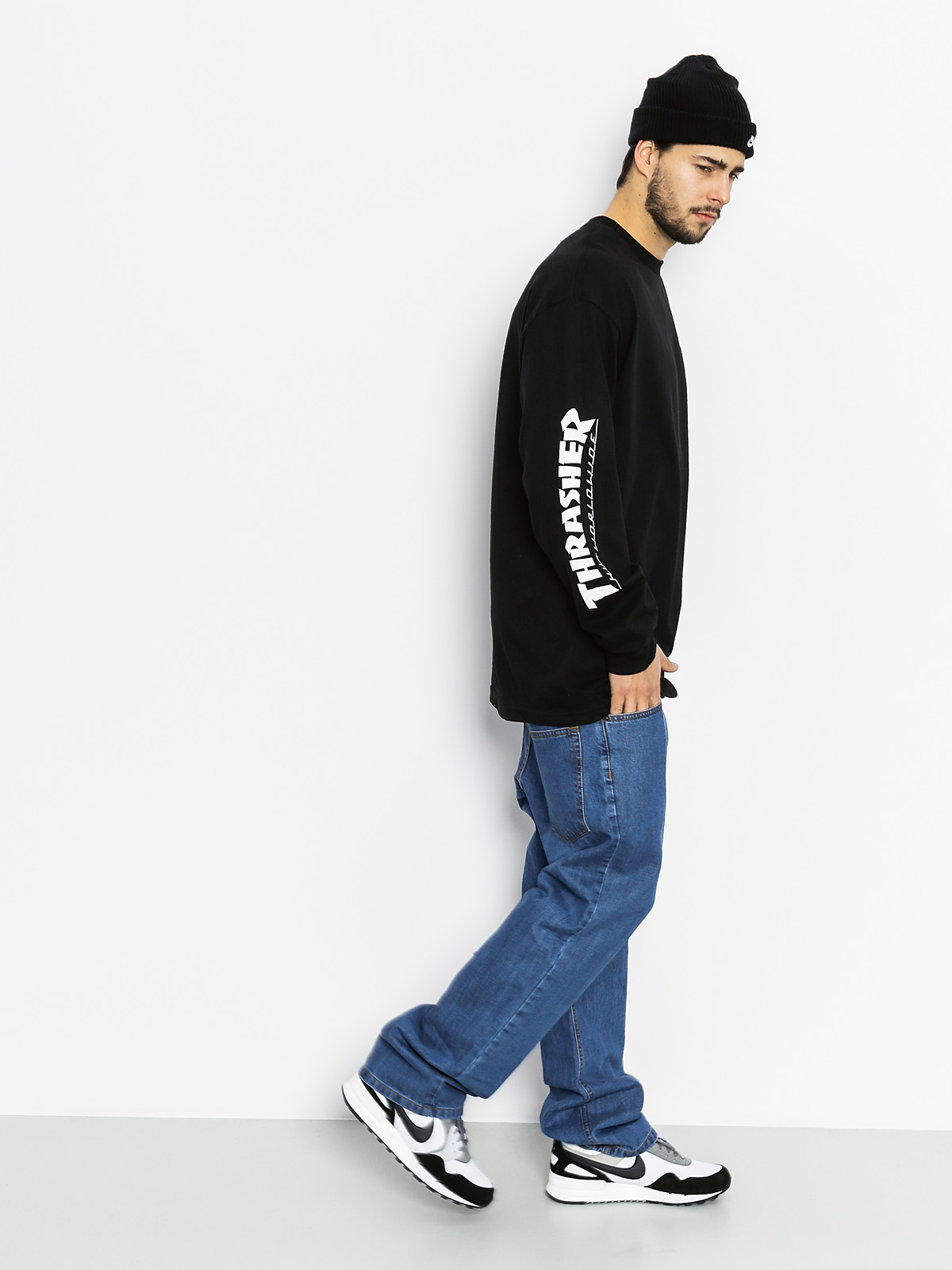 HUF Triko Thrasher TDS (black)