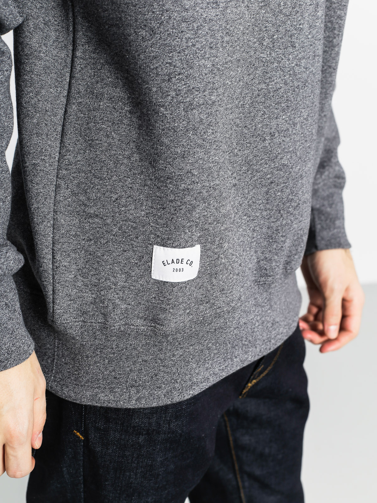 Mikina Elade Stripe (grey heather)