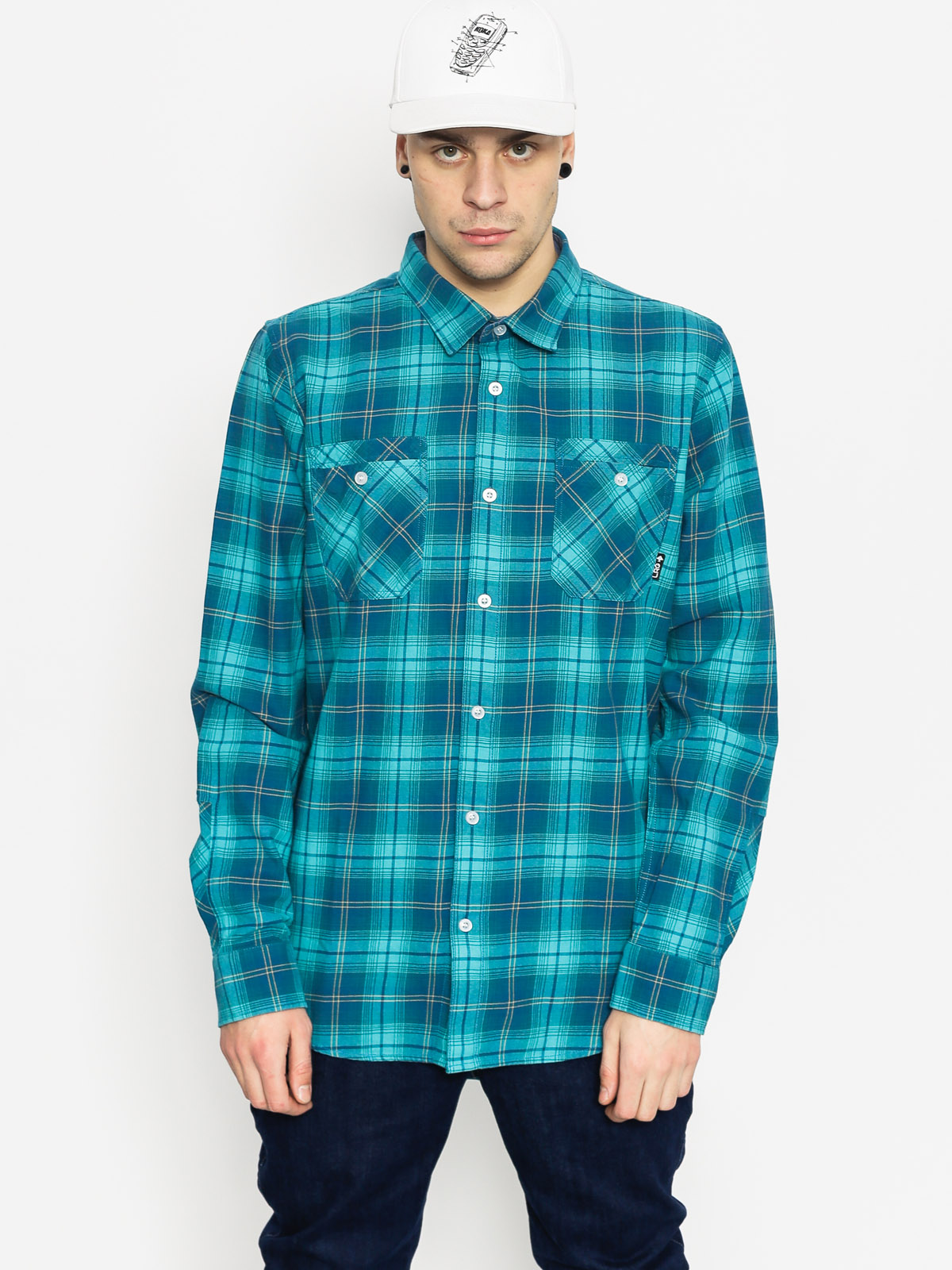 Košile LRG Innerspeaker LS (turquoise)