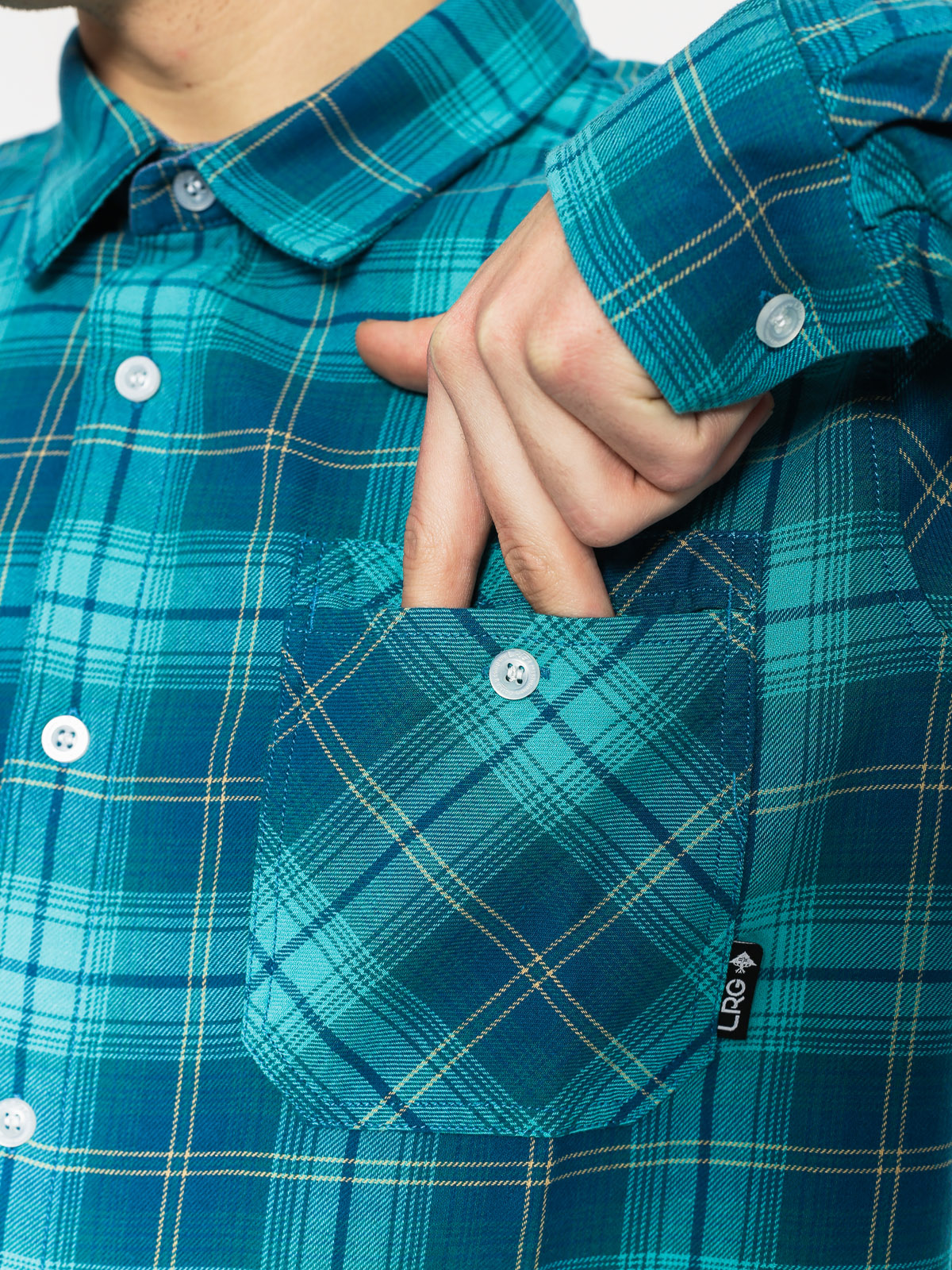 Košile LRG Innerspeaker LS (turquoise)