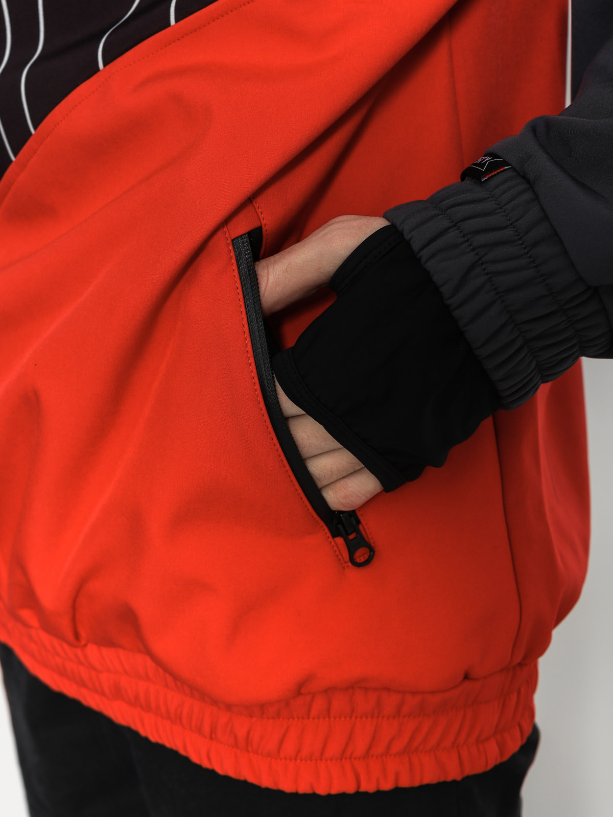 Pánská Snowboardová bunda Majesty Shadow Softshell (black/grey/red)