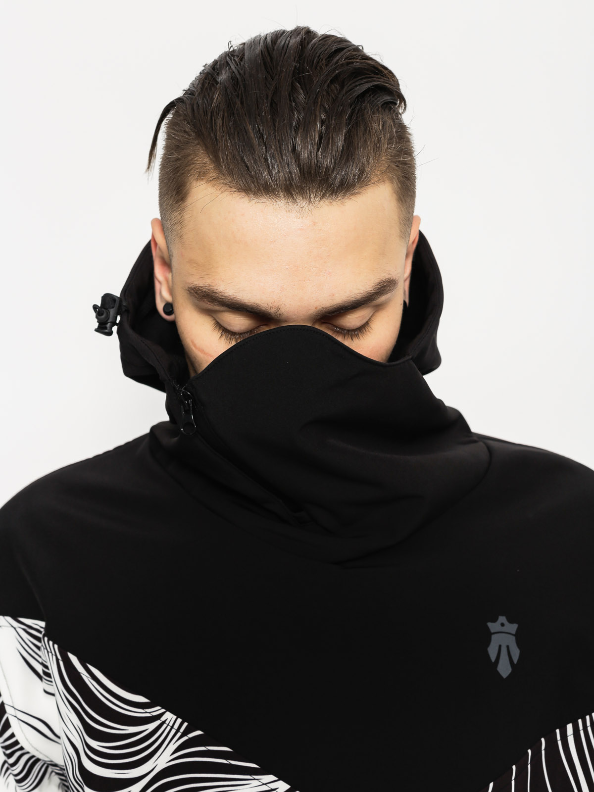 Pánská Snowboardová bunda Majesty Shadow Softshell (black/grey/red)