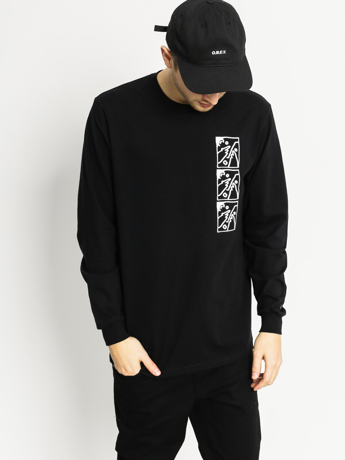 Triko Polar Skate Three Faces (black)