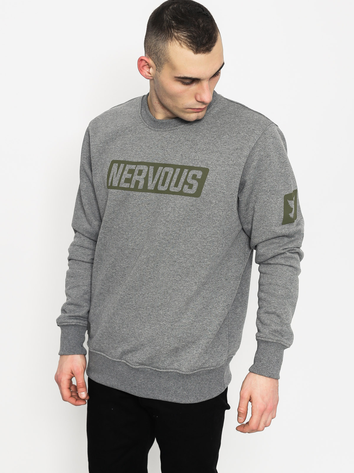 Mikina Nervous Back To (grey)