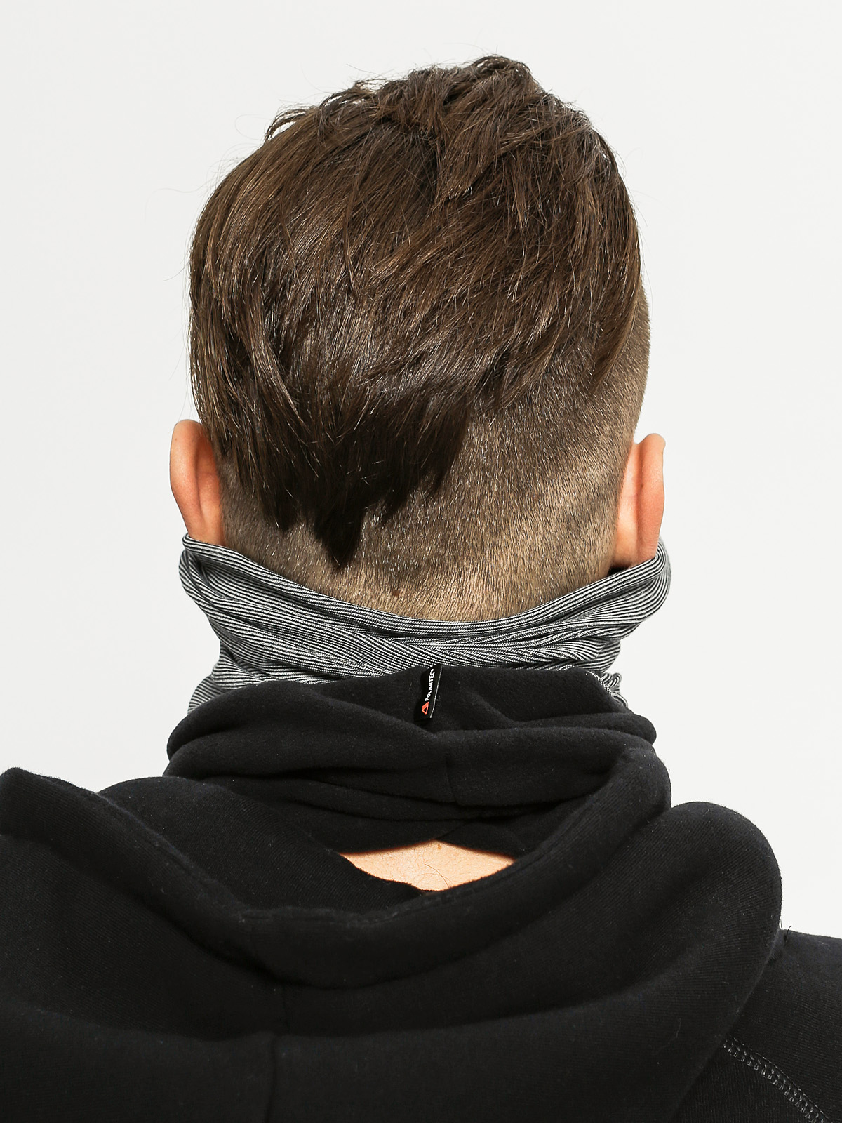 Šátek Buff Polar (grey stripes/black)