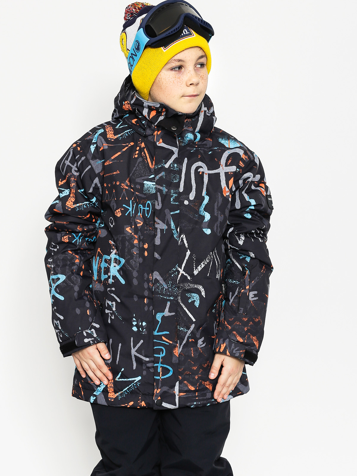 Quiksilver Dětská Snowboardová bunda Mission Print (hieline blue)
