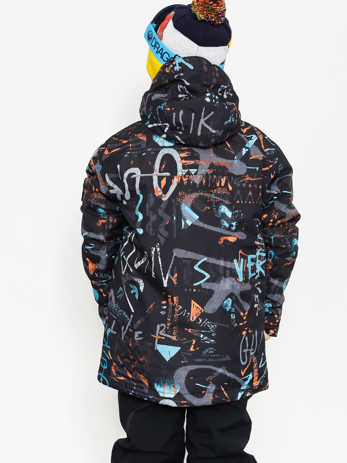 Quiksilver Dětská Snowboardová bunda Mission Print (hieline blue)