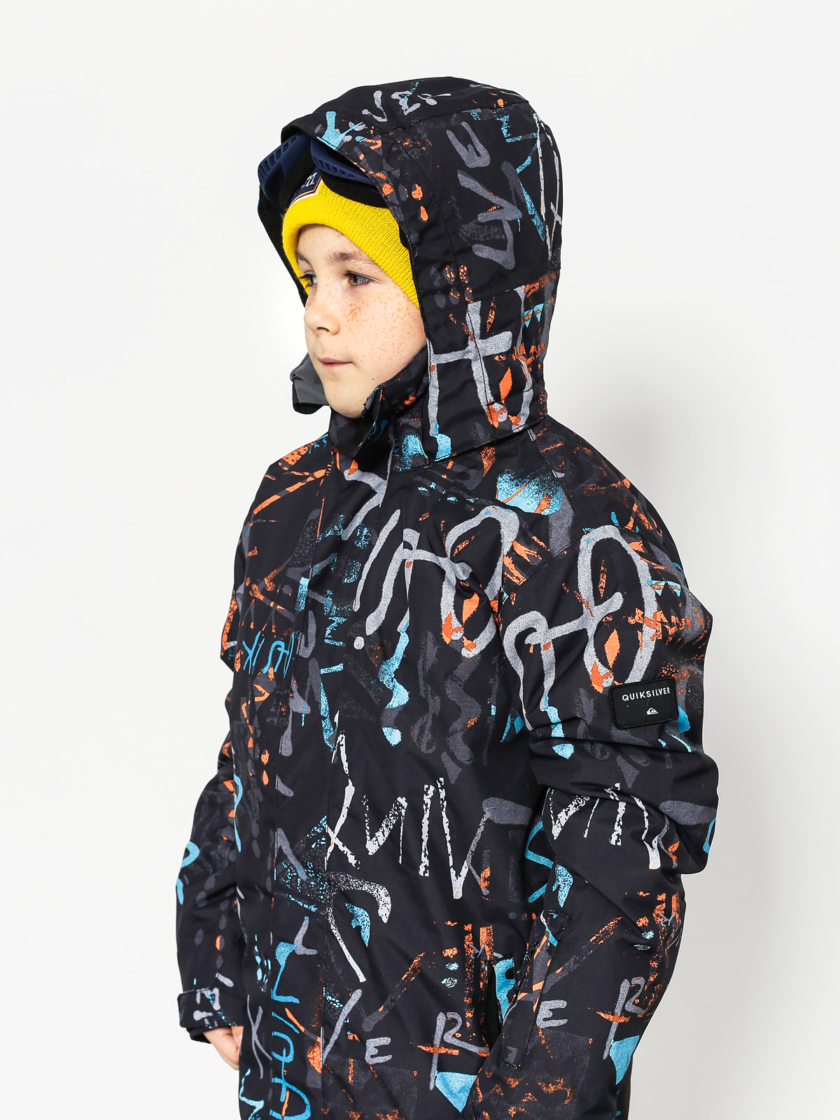 Quiksilver Dětská Snowboardová bunda Mission Print (hieline blue)