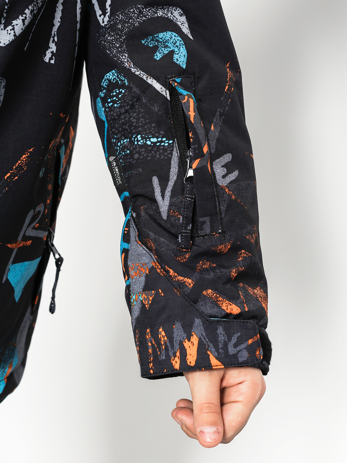 Quiksilver Dětská Snowboardová bunda Mission Print (hieline blue)