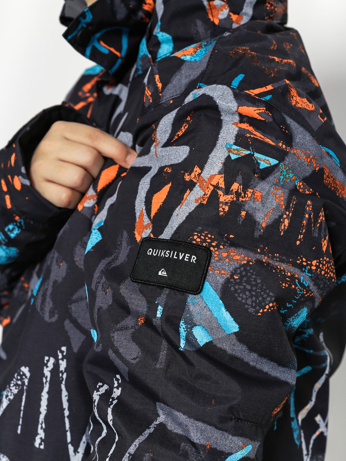 Quiksilver Dětská Snowboardová bunda Mission Print (hieline blue)