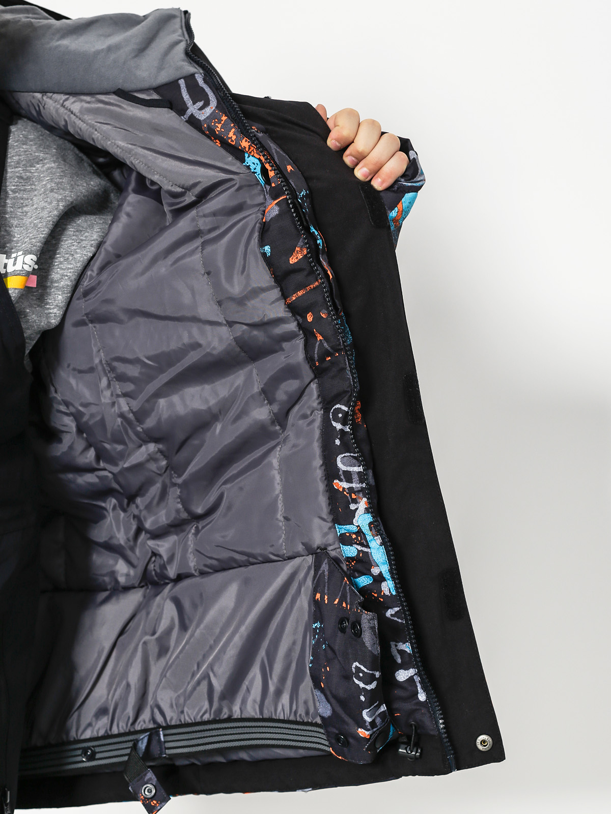 Quiksilver Dětská Snowboardová bunda Mission Print (hieline blue)