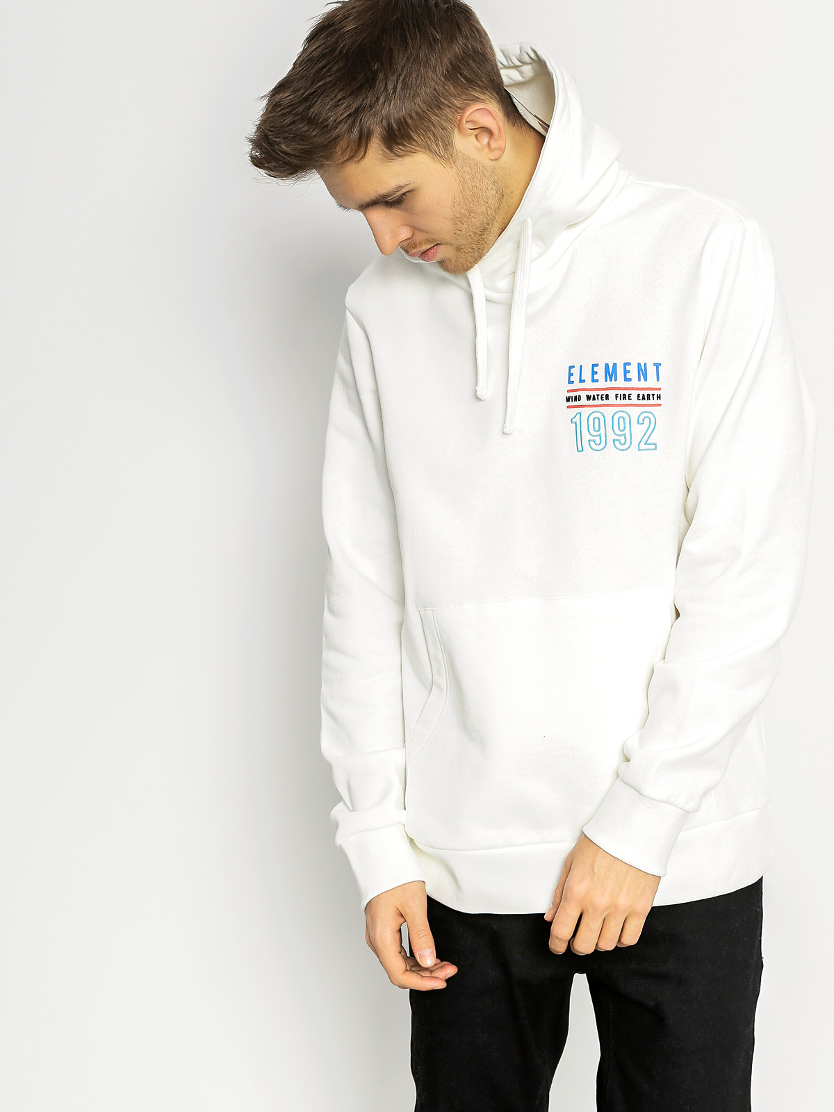 Mikina s kapucí Element Hilton HD (optic white)
