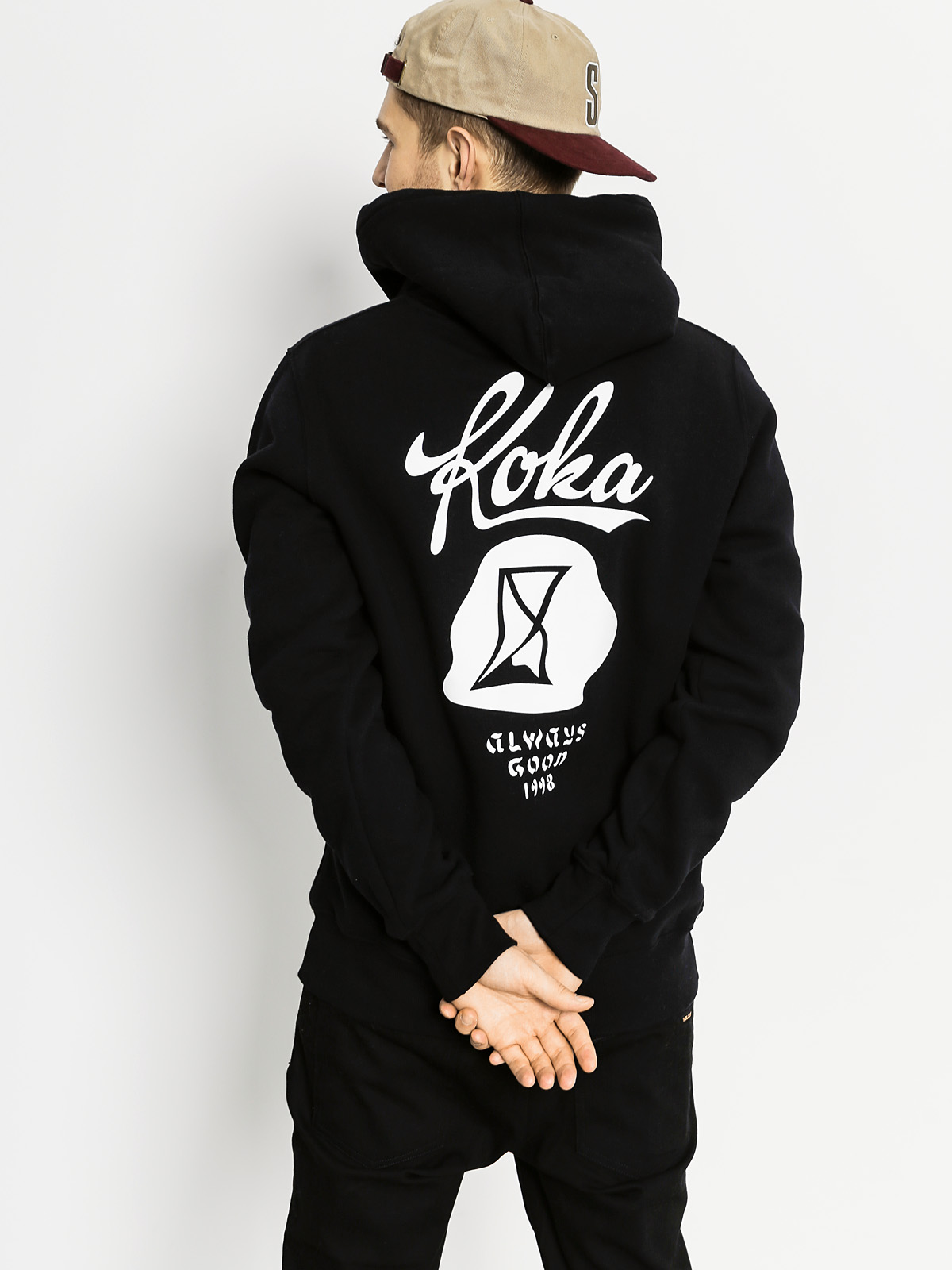 Mikina s kapucí Koka Quasi HD (black)