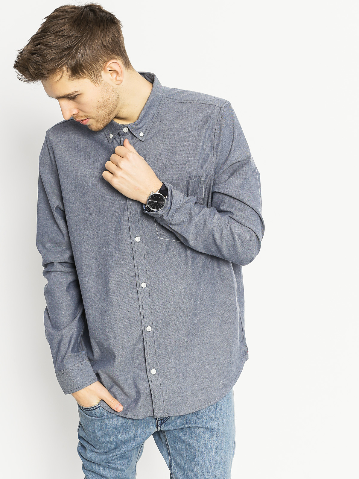 Košile Element Barker LS (eclipse navy)