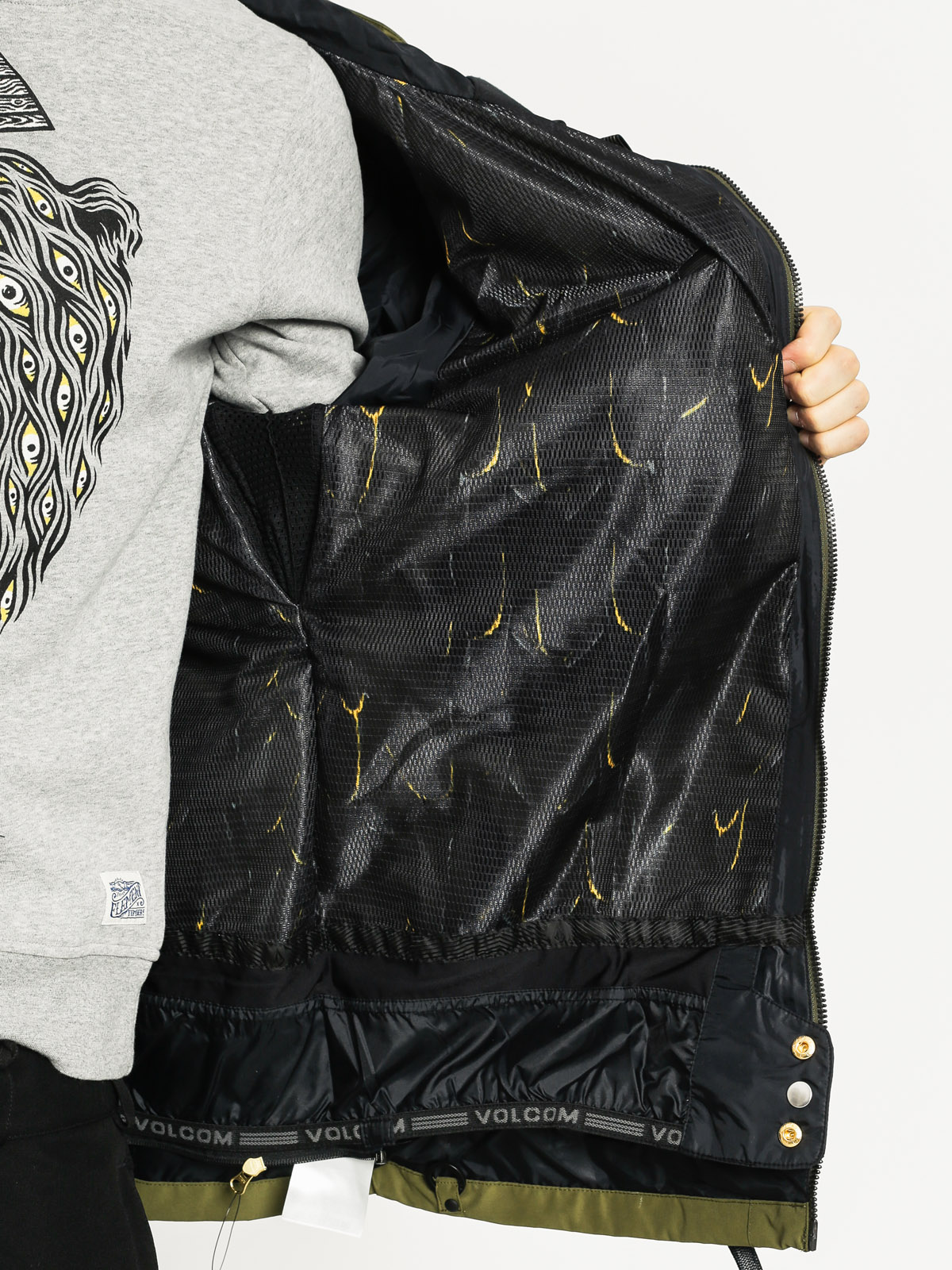 Pánská Snowboardová bunda Volcom Sid (olv)