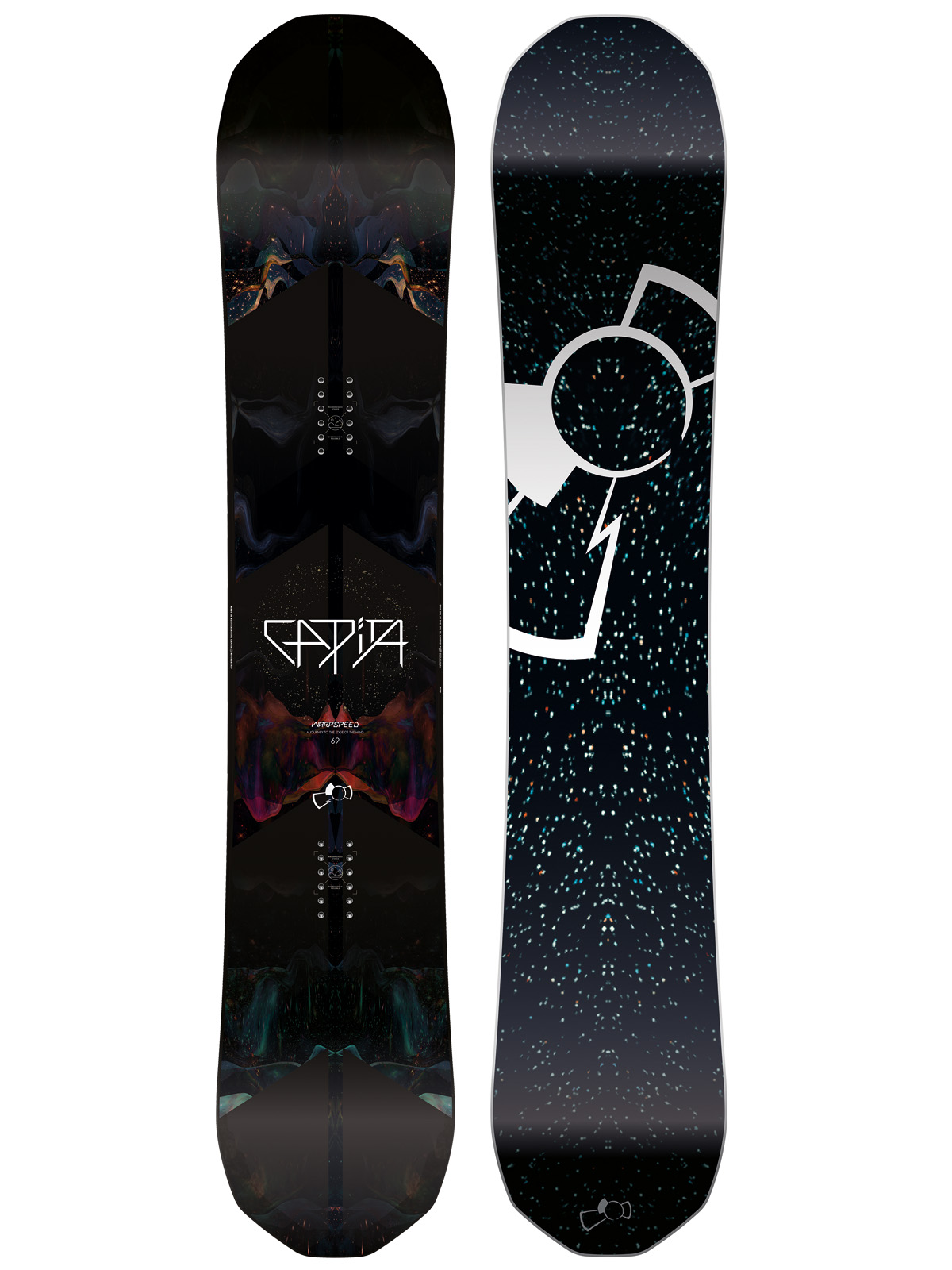 Pánská Snowboard Capita Warpspeed (black white/black)