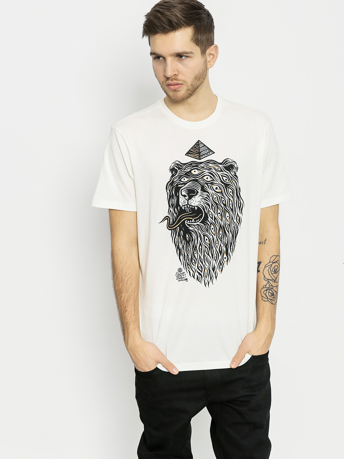Tričko Element Eyed Bear (off white)
