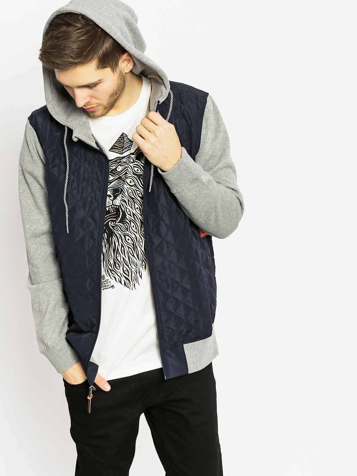 Mikina s kapucí Element Tadler (eclipse navy)