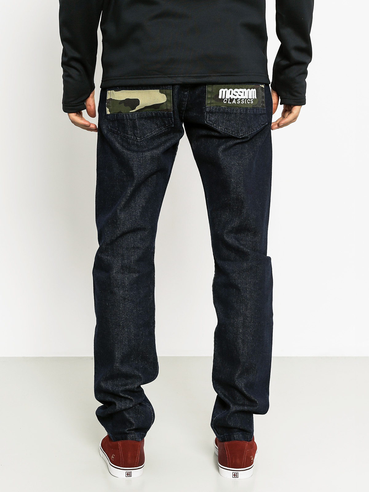 Kalhoty MassDnm Classics Camio Straight Fit (dark rinse)