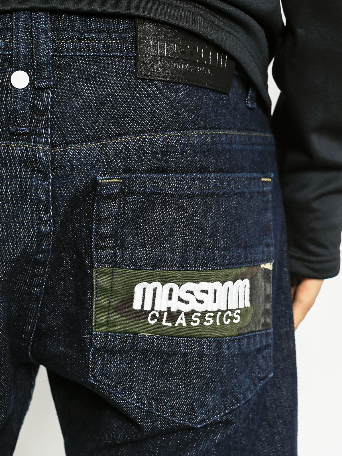 Kalhoty MassDnm Classics Camio Straight Fit (dark rinse)