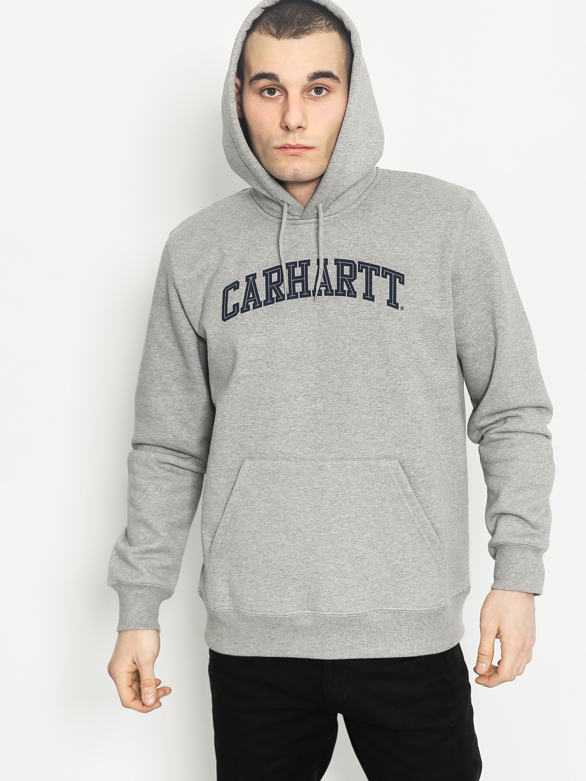 Mikina s kapucí Carhartt Yale Sweat HD (grey heather)
