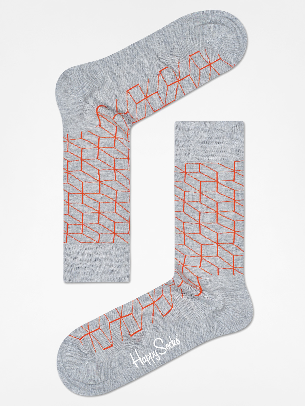 Ponožky Happy Socks Essential (grey/orange)