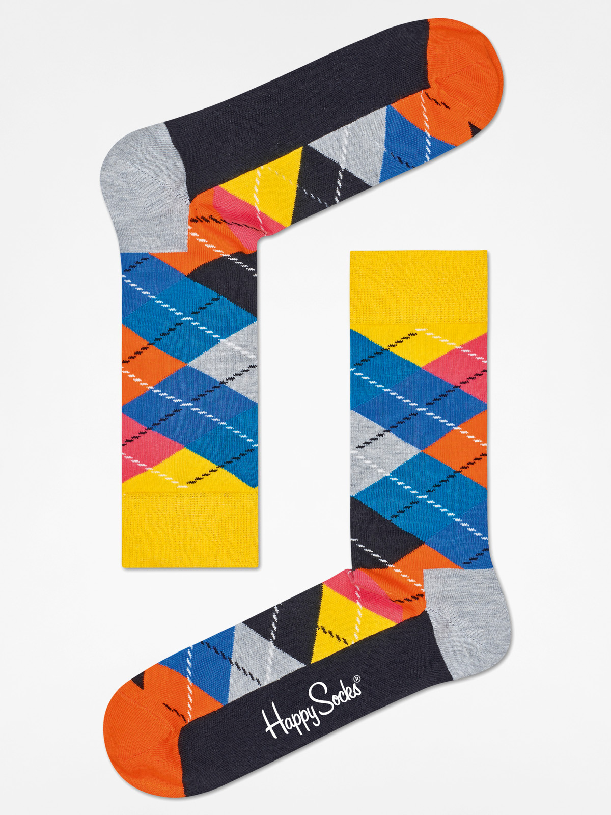 Ponožky Happy Socks Argyle (yellow/grey/black)