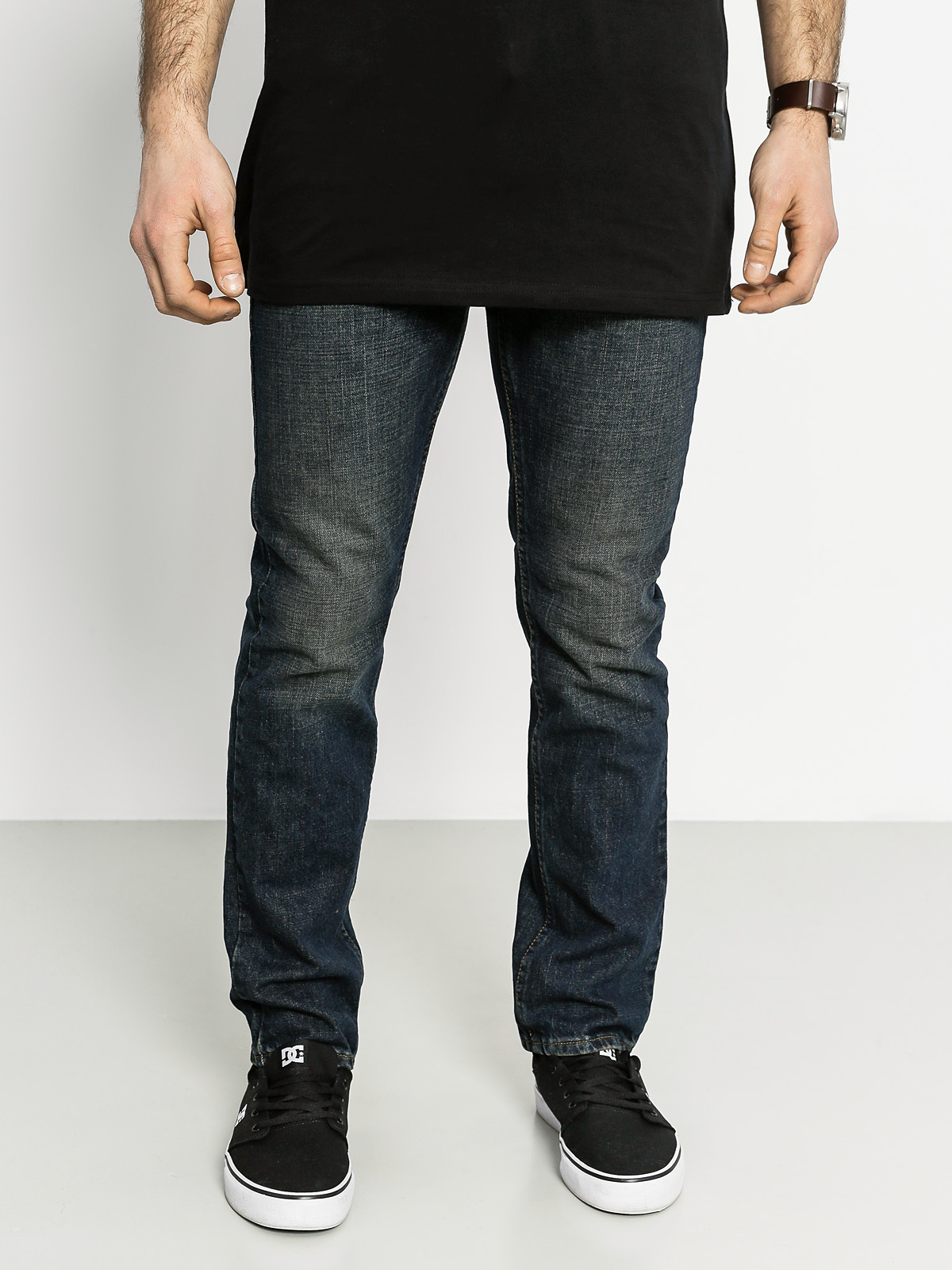 Kalhoty Vans V76 Skinny II (vintage blue)